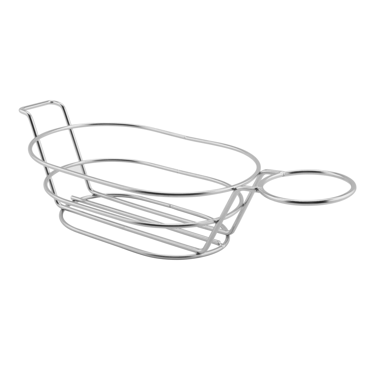 13.75" x 6" Oval Basket w/ Handle and 1 Holder, 3" Tall (Fits 4-84100, 4-84111, 4-84105, RM-203, S-620, F-625, ER-025)