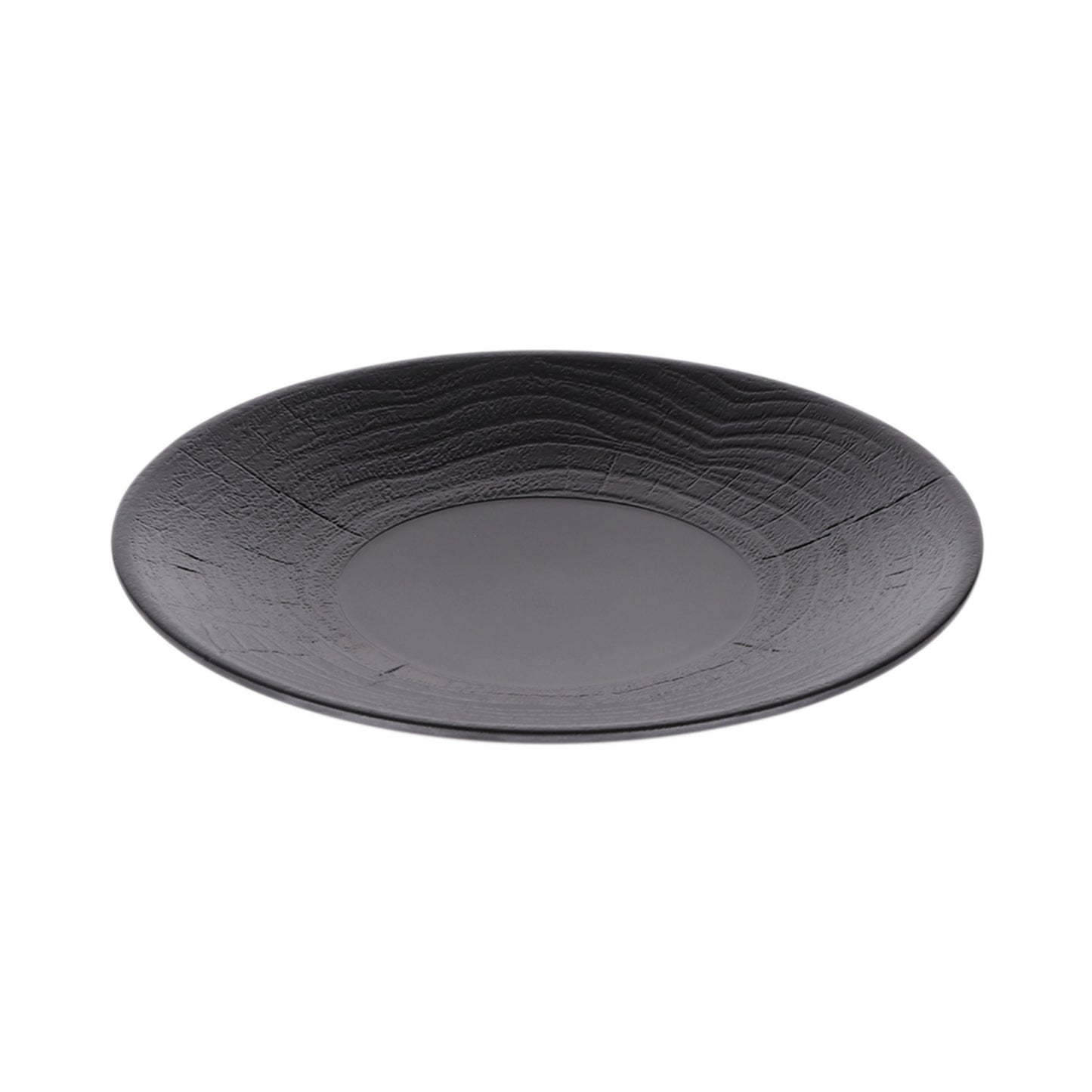 Melamine Round Plate - Black