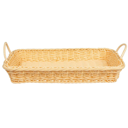 18" x 12.25" Rectangular Basket w/handle, 2.5" Deep