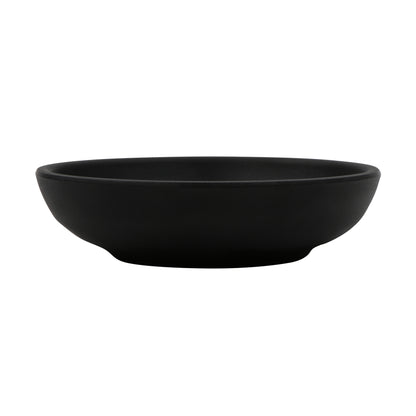 5 oz. Melamine, Black, Round Sauce/Side Ramekin, (5.5 oz. rim-full), 4.5" dia., 0.75" Deep, G.E.T. Nara (12 Pack)