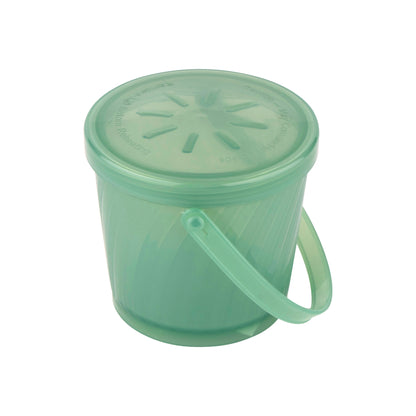 16 oz. Rim-Full, Polypropylene, Jade, Soup Reusable Container with Handle, 4.25" Top DIa., 3.75" Tall, G.E.T. Eco-Takeout's (12 Pack)