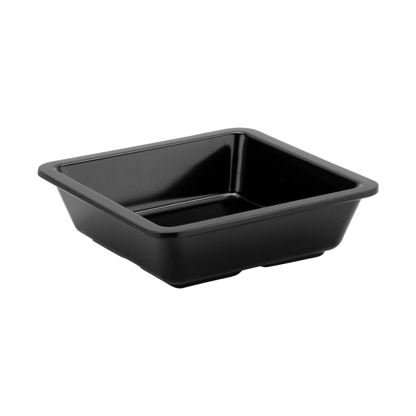 6 oz. (8 oz. Rim-Full), Square Black Side Dish, 4.5"L x 4.5"W x 1.25"H, GET, Milano