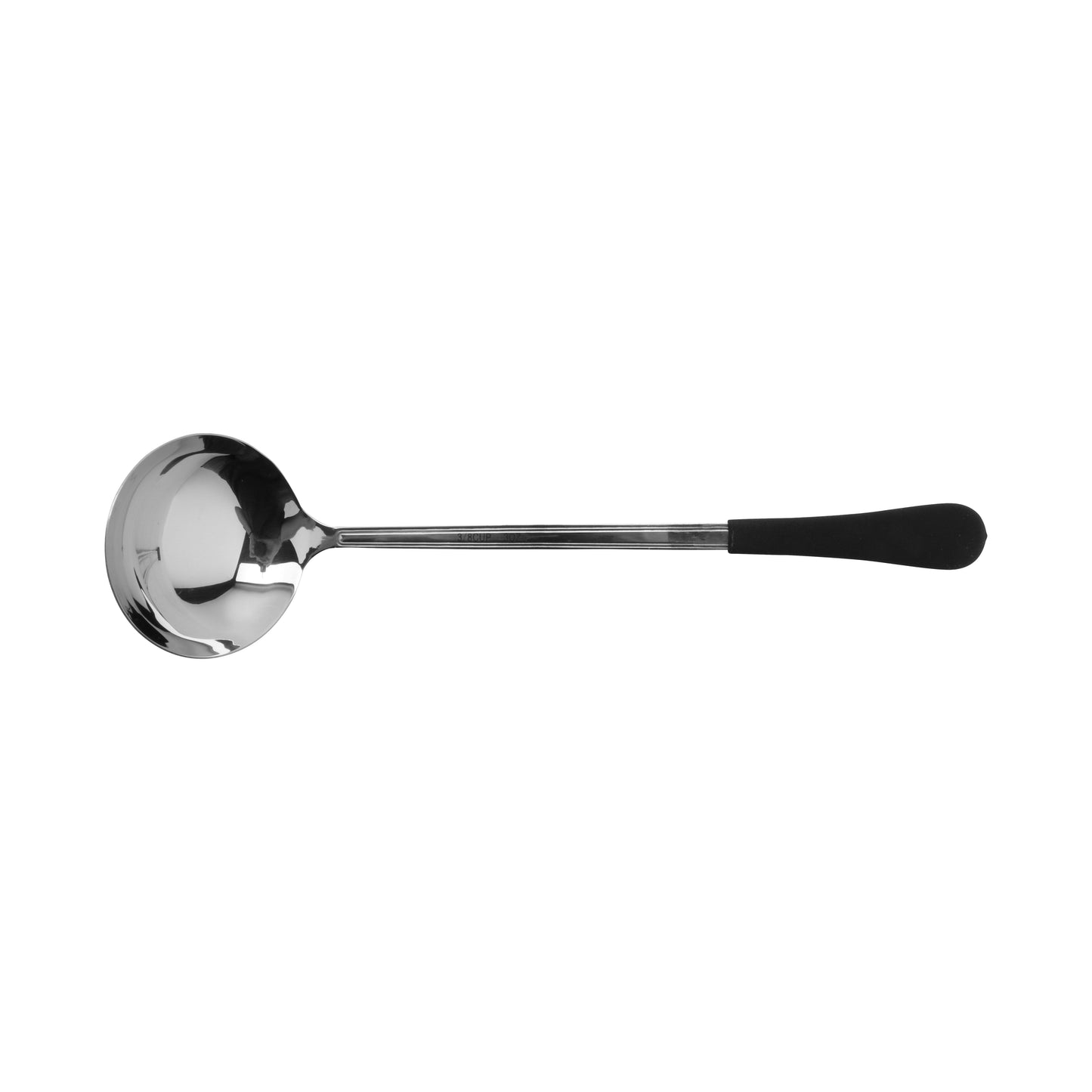 3 oz., 12.5" Stainless Steel Ladle w/ Mirror Finish and Cool-Grip Handle