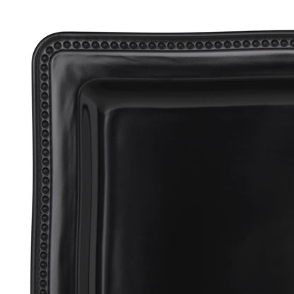 Melamine Square Plate - Black