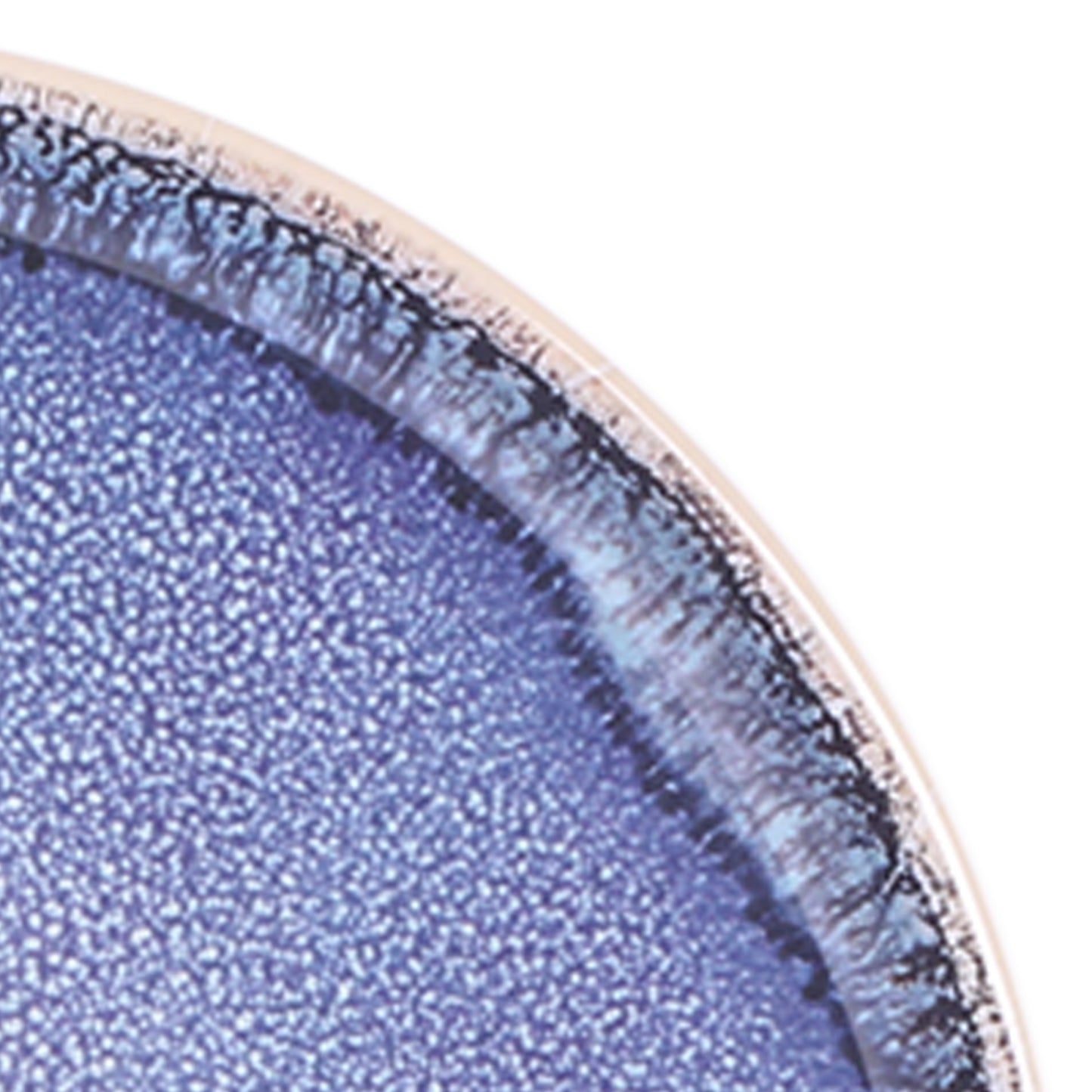 Melamine Round Plate - Indigo Blue
