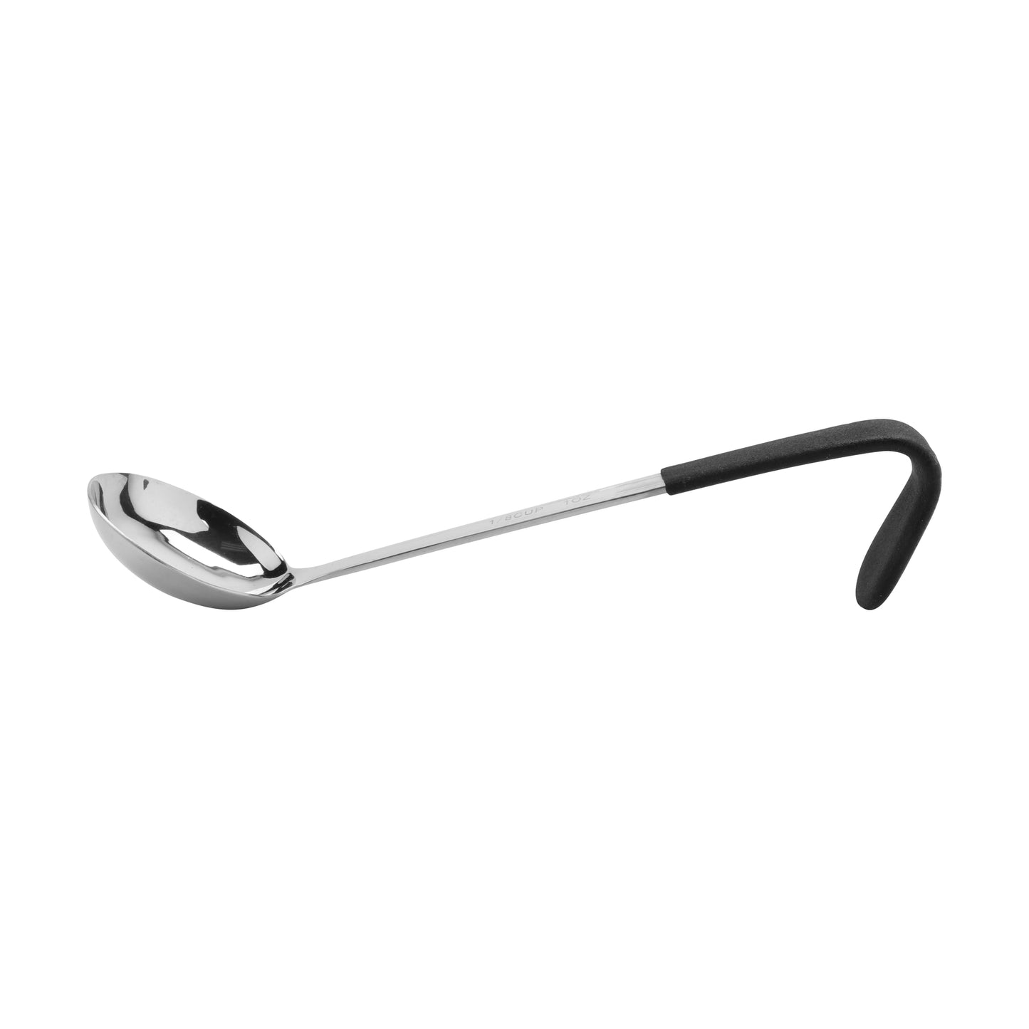 1 oz., 9.5" Stainless Steel Ladle w/ Mirror Finish and Cool-Grip Handle