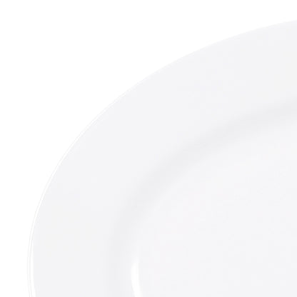 Melamine Oval Plate - White
