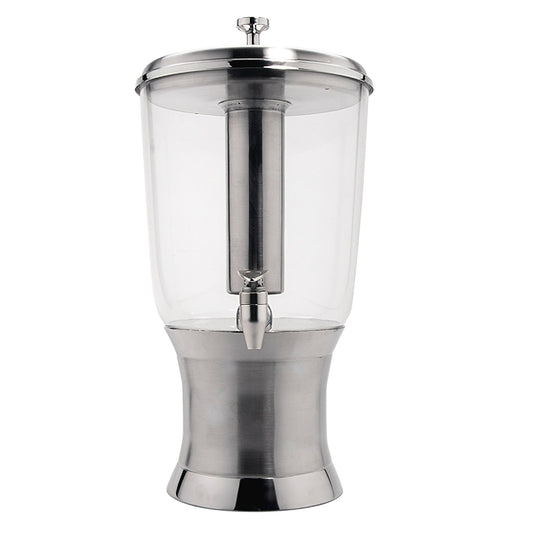 3 Gallon Beverage dispenser & Ice Chamber , Stainless steel and Tritan, 21 1/4" x 10 1/2" x 10 1/2"