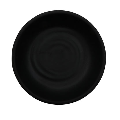 5 oz. Melamine, Black, Round Sauce/Side Ramekin, (5.5 oz. rim-full), 4.5" dia., 0.75" Deep, G.E.T. Nara (12 Pack)