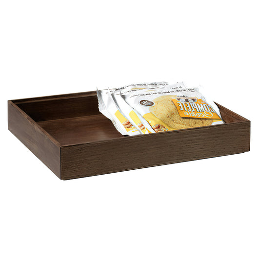 12" x 9" Rectangular Stackable Wood Display Box / Condiment Organizer, 2" tall (fits MTS-20L)