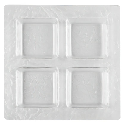 11.5" Plastic 4-Compartment Tray