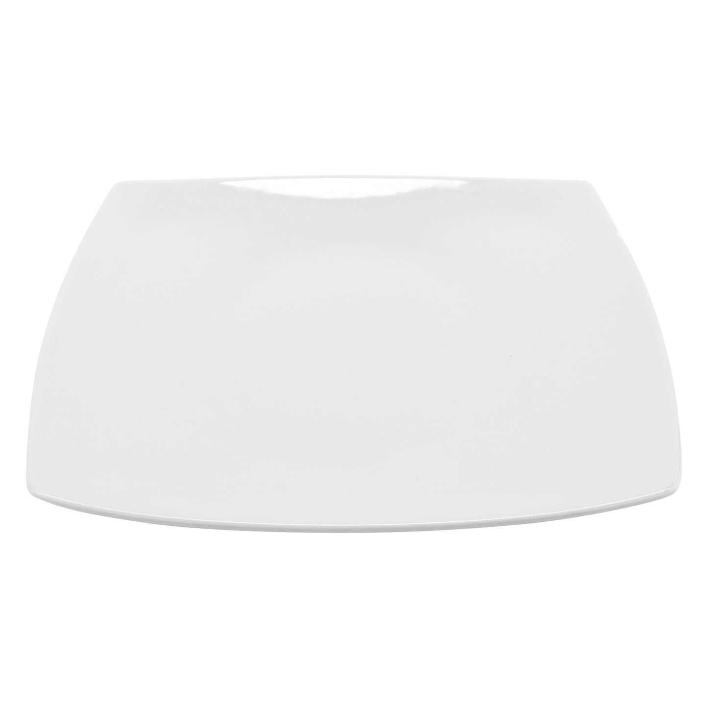 10 5/8" x 10 5/8" Bright White Porcelain Plate, Corona Asia (Stocked) (12 Pack)