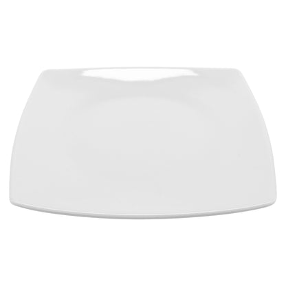 9 1/2" x 9 1/2" Bright White Porcelain Plate, Corona Asia (Stocked) (12 Pack)