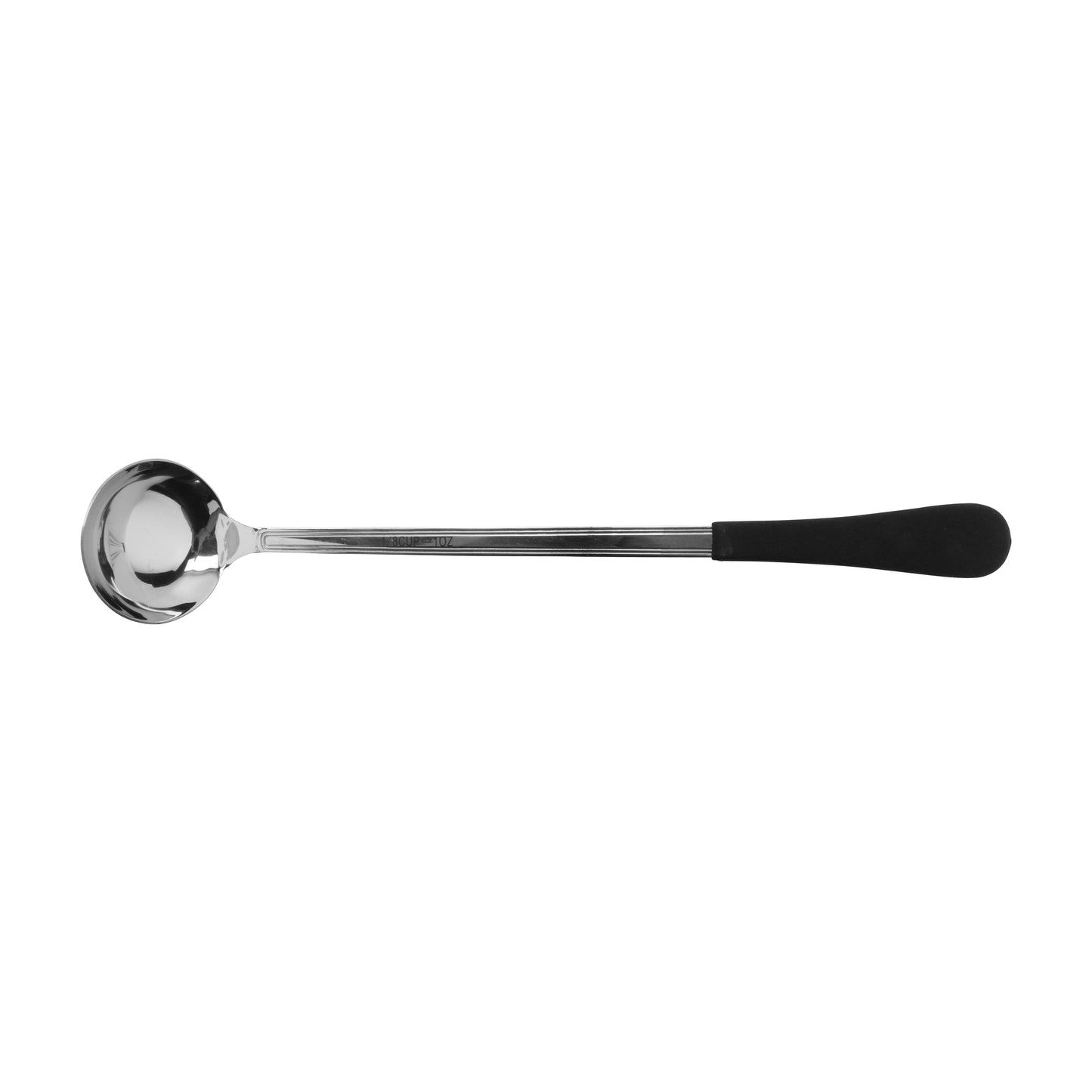 1 oz., 12.5" Stainless Steel Ladle w/ Mirror Finish and Cool-Grip Handle