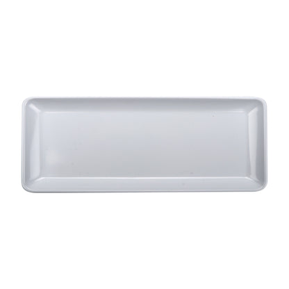 14" x 5.5" Melamine, White, Rectangular Coupe Platter, G.E.T. Midtown (12 Pack)