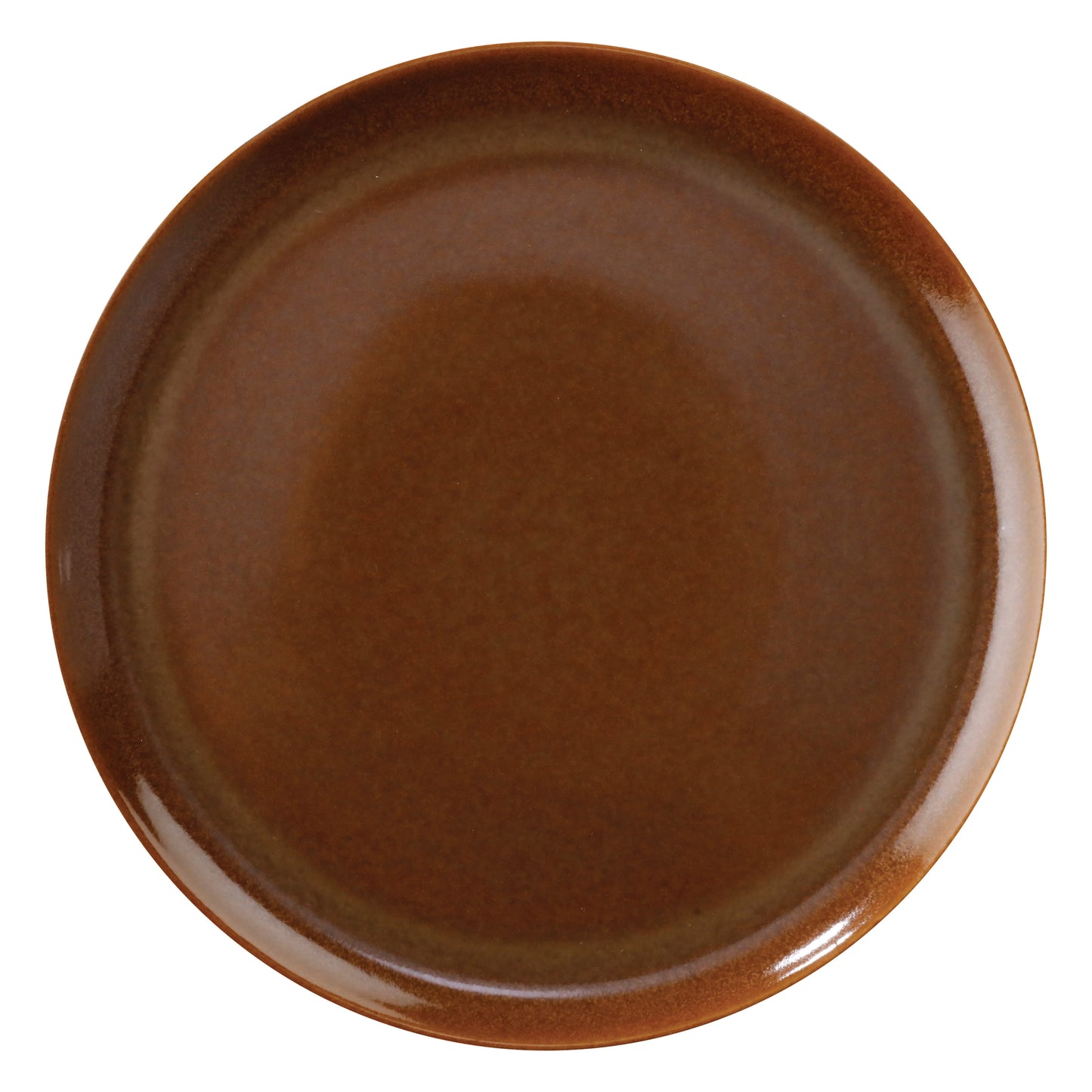 7" Caramel Reactive Glaze Porcelain Coupe Plate, Corona Cosmos Venus (12 Pack)