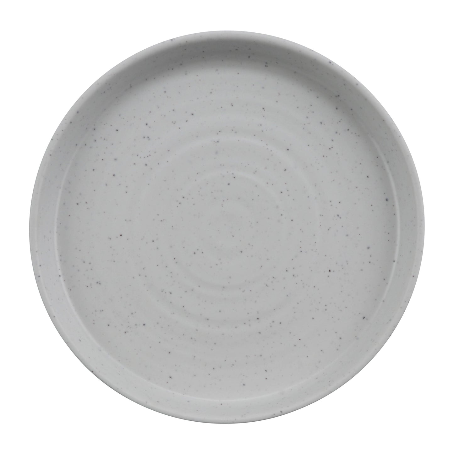 8.14" infuse stone natural black melamine plate with edge rim (small), 8.14"L x 8.14"W x 1.1"H, GET, cheforward