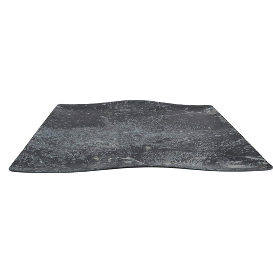 24.5" endure weathered pewter rectangle buffet melamine platter (extra large), 24.5"L x 16"W x 2"H, GET, cheforward