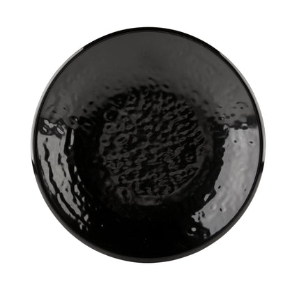 Melamine Round Pebble Plate - Black
