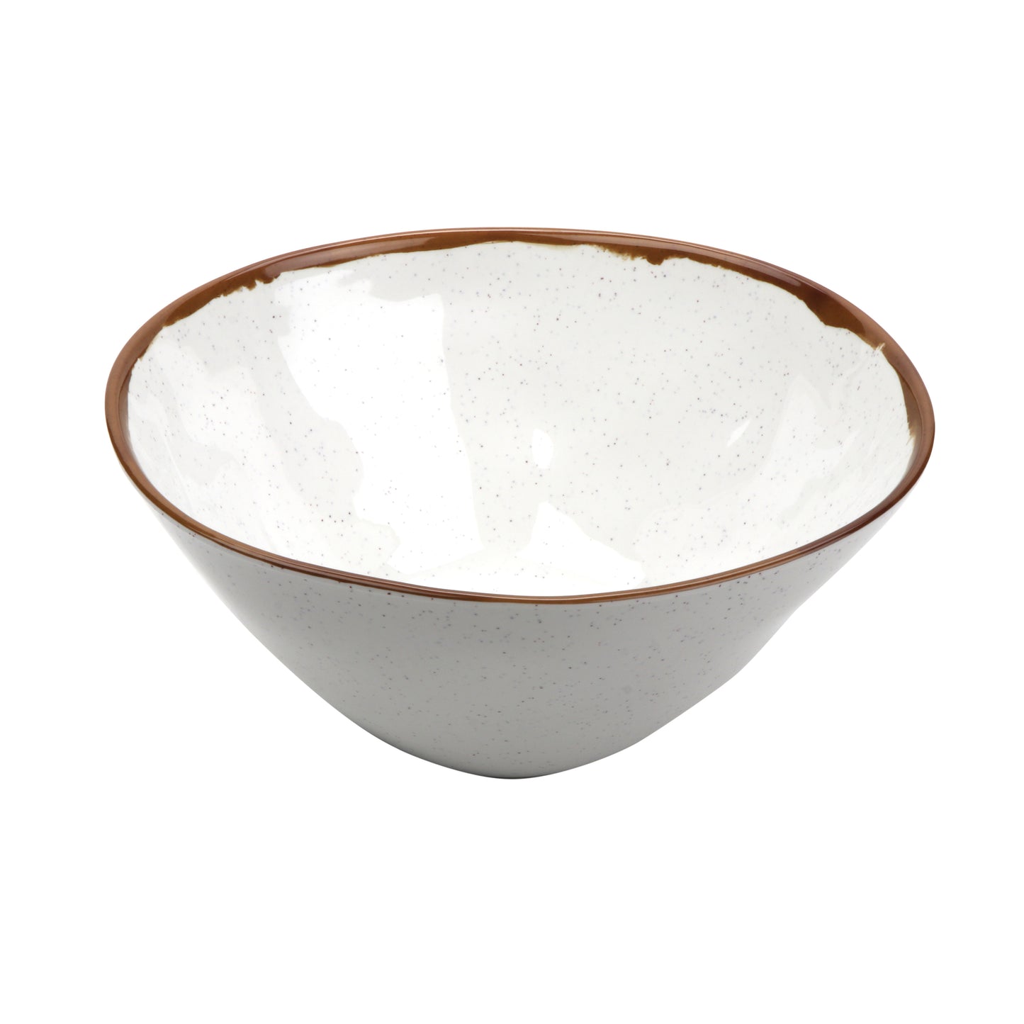 6 qt. Melamine, Round Large Display Bowl,  (6.1 qt. rim-full), 13" Top Dia., 5.5" Deep, G.E.T. Rustic Mill