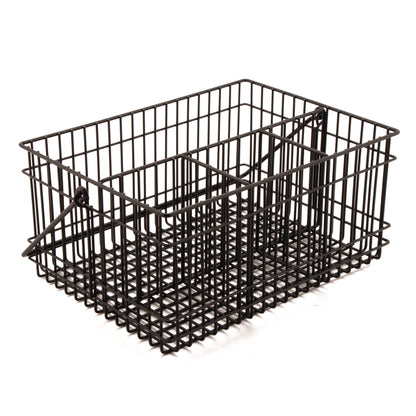 10" L x 6.9" W x 9" H, Iron Powder Coated, Gun Metal Grey, Condiment Basket, G.E.T Breeze Baskets