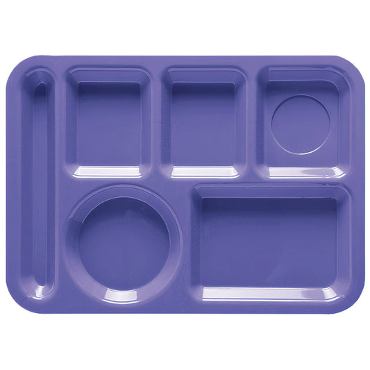 13.75" x 9.875" Left Handed 6-Compartment Tray, 0.875" Tall