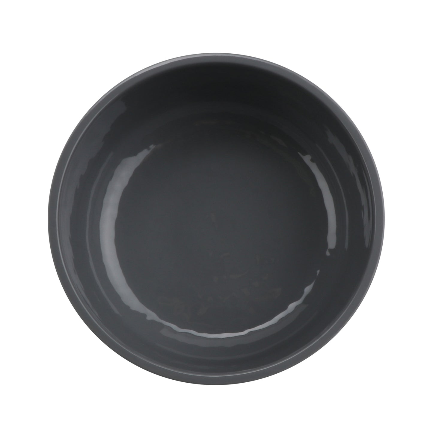 15 oz Soup/Salad Melamine Bowl (20 oz Rim Full), Glossy Gray inside/ Black Matte outside, GET. Roca. (12 Pack)