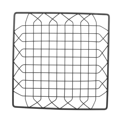 12" Black Square Wire Basket, 2" Deep (fits IR-703B, IR-704B)