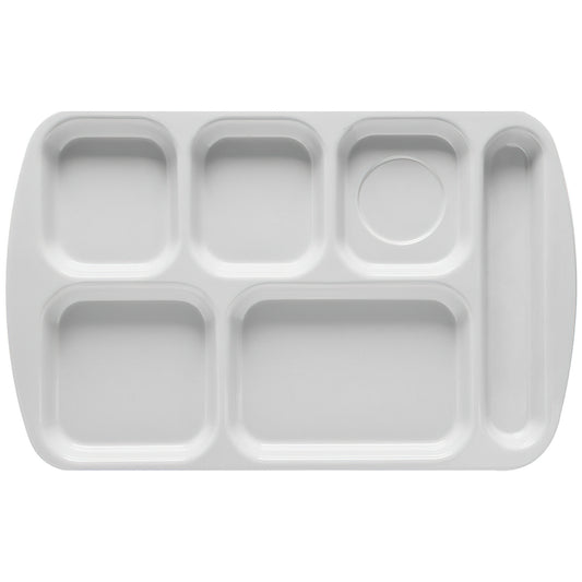 15.5" x 9.875" Right Handed 6-Compartment Tray, 0.875" Tall