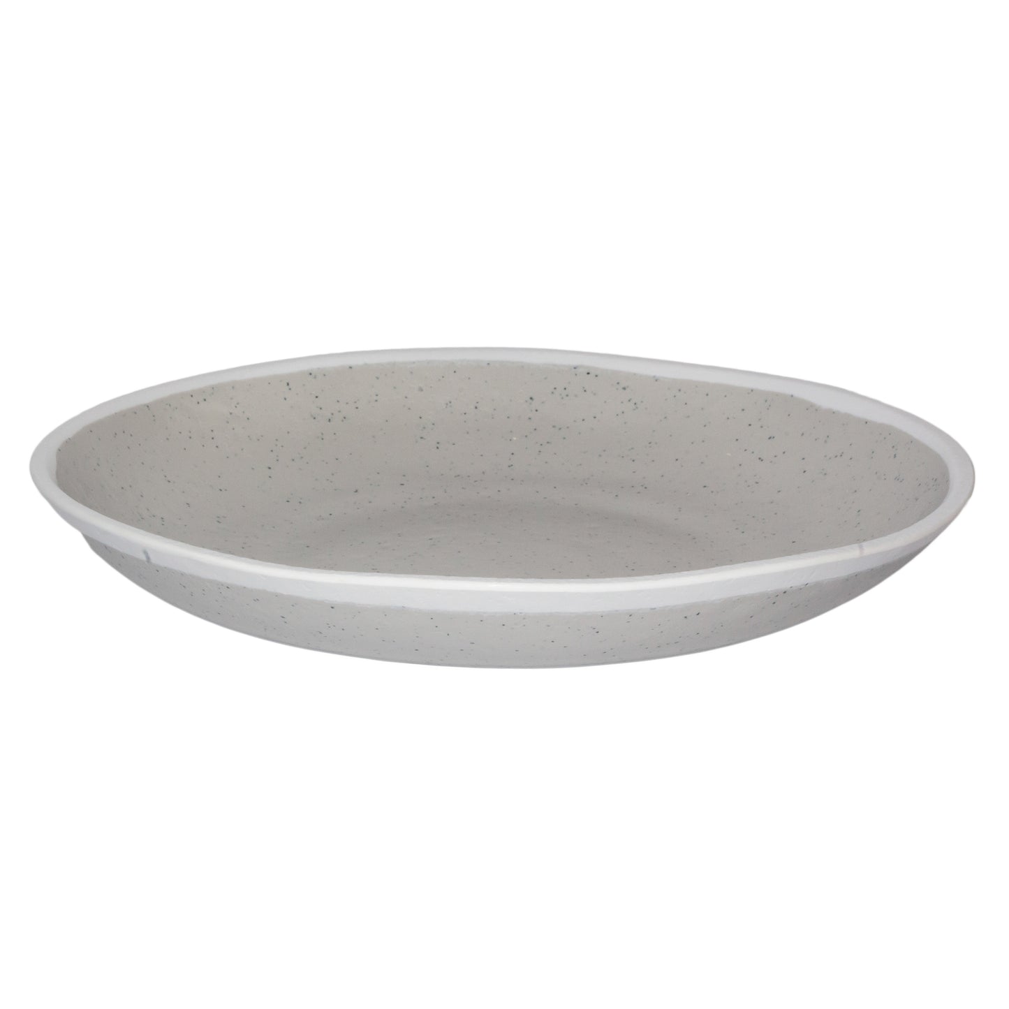 1 qt. Dove Gray, Melamine, Soup Plate, (1.2 qt. rim-full), 10" Top Dia., 1.5 Deep, G.E.T. Pottery Market Glazed (12 Pack)