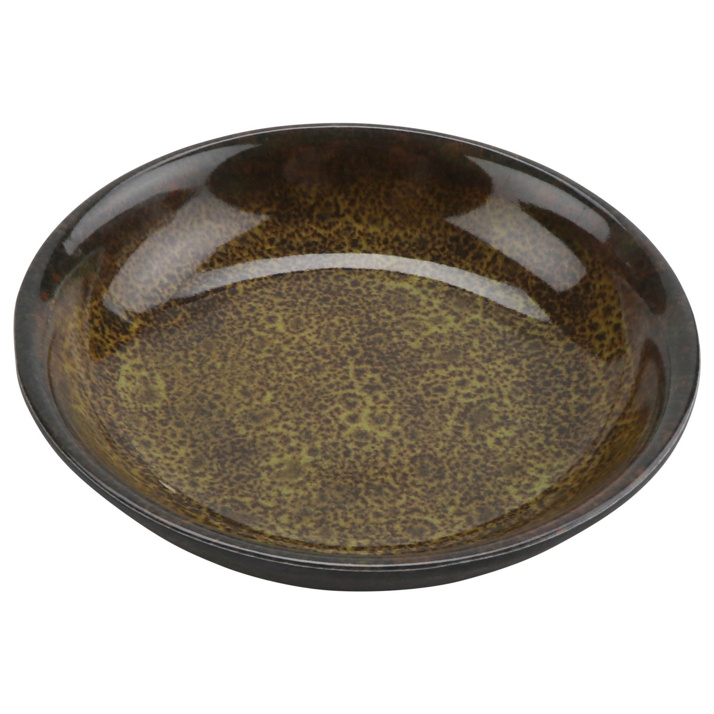 2.29 oz amaze bronze lava/chocolate round melamine reactive glaze ramekin, 4"L x 4"W x 0.5"H, GET, cheforward