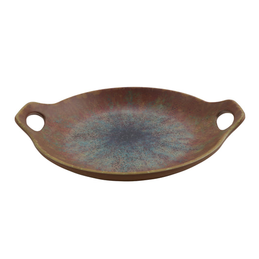 7.75 oz savor clay azula iris melamine mini wok with handles, 9.06"L x 7.75"W x 1.63"H, GET, cheforward