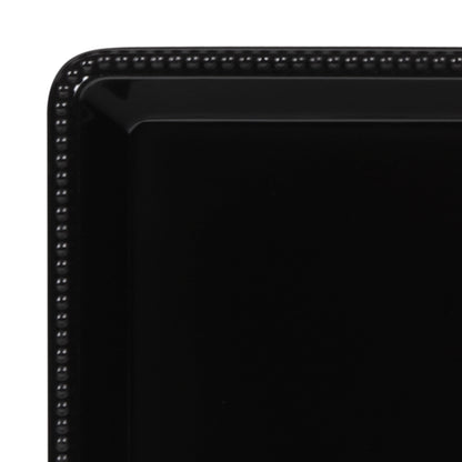 Melamine Rectangular Beaded Edge Tray - Black