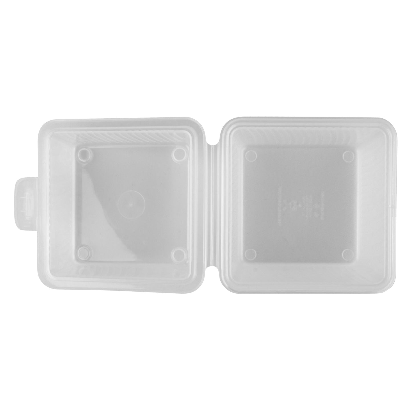 Single Entree, Clear, Polypropylene, Food Reusable Container, 5" L x 5" W x 3.25" H, G.E.T. Eco-Takeout's (12 Pack)