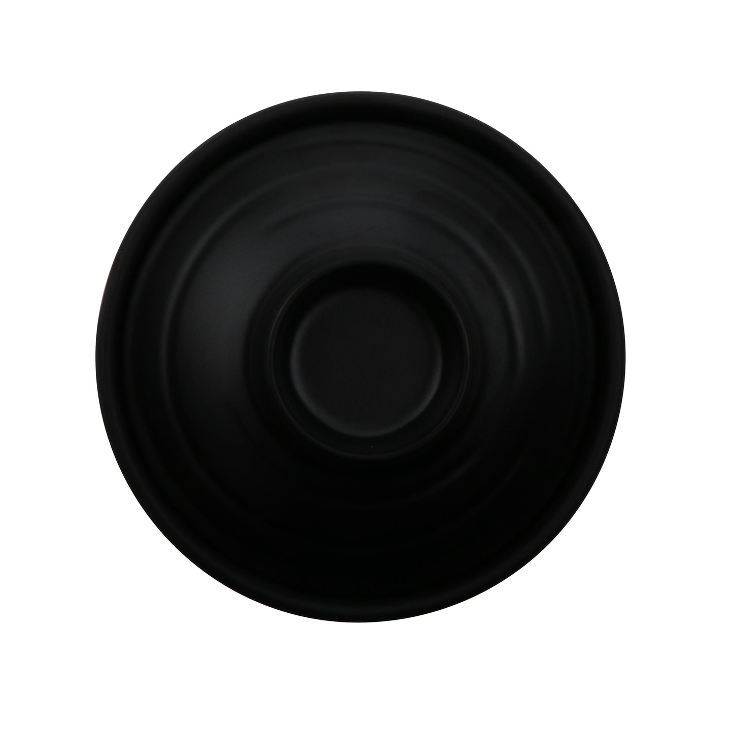 8 oz. Melamine, Black, Round Bowl with Lid, (12 oz. Rim Full), 4.1" Top Dia.,  2.75" Deep, 3" H, (4.25" H with Lid), G.E.T Nara (12 Pack)