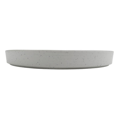 12" infuse stone natural black melamine plate with edge rim (large), 12"L x 12"W x 1.6"H, GET, cheforward