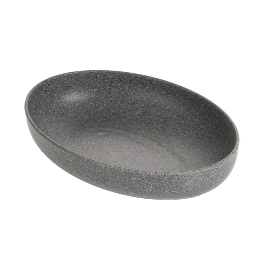 64 oz infuse stone grey pasta melamine bowl, 10"L x 7"W x 2.375"H, GET, cheforward