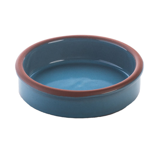 4.7 oz stone heart blue terracotta casserole, 3.93"L x 1.02"H, GET, cheforward