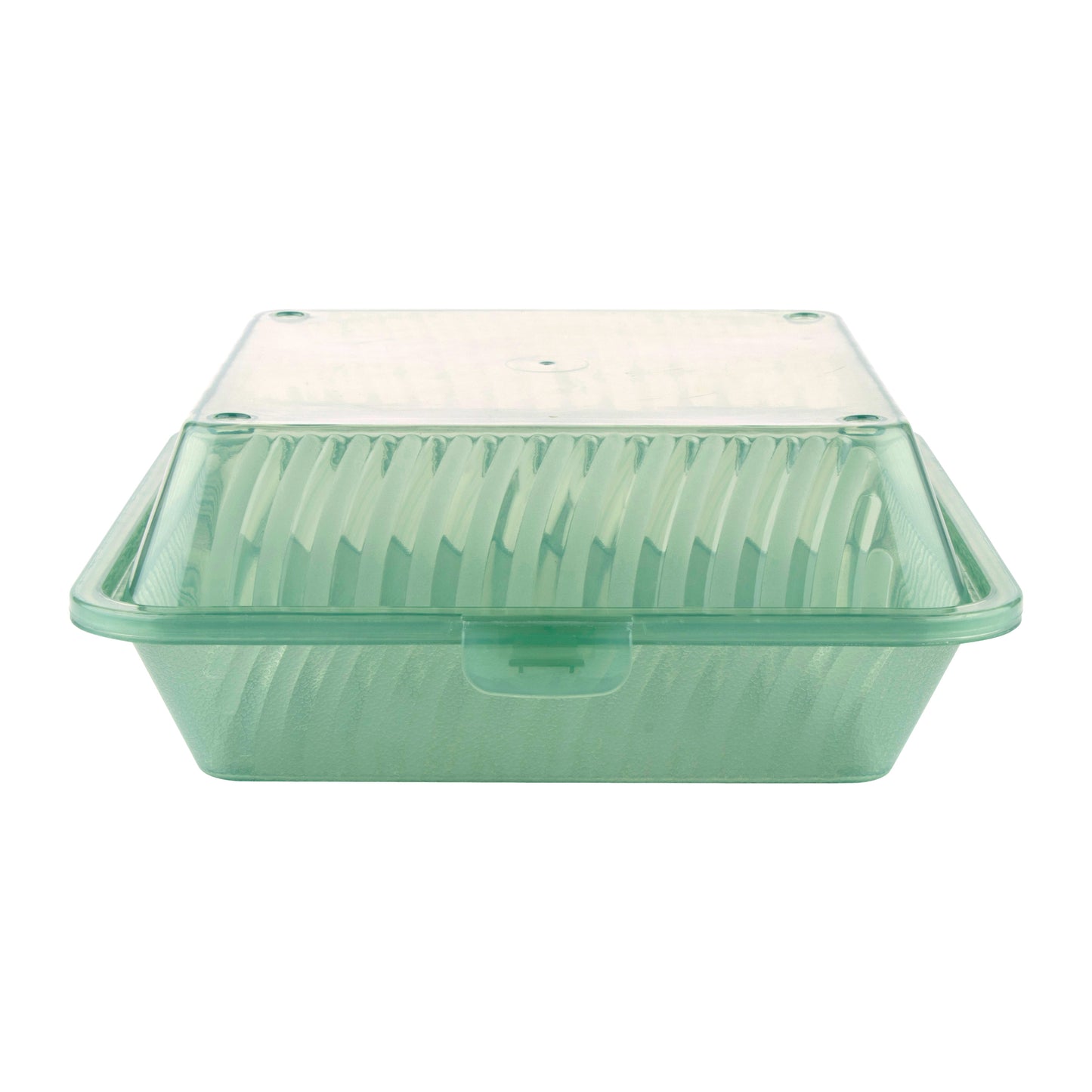 3-Compartment, Polypropylene, Jade, Food Reusable Container, 9" L x 9" L x 3.5" H, G.E.T. Eco-Takeout's (12 Pack)