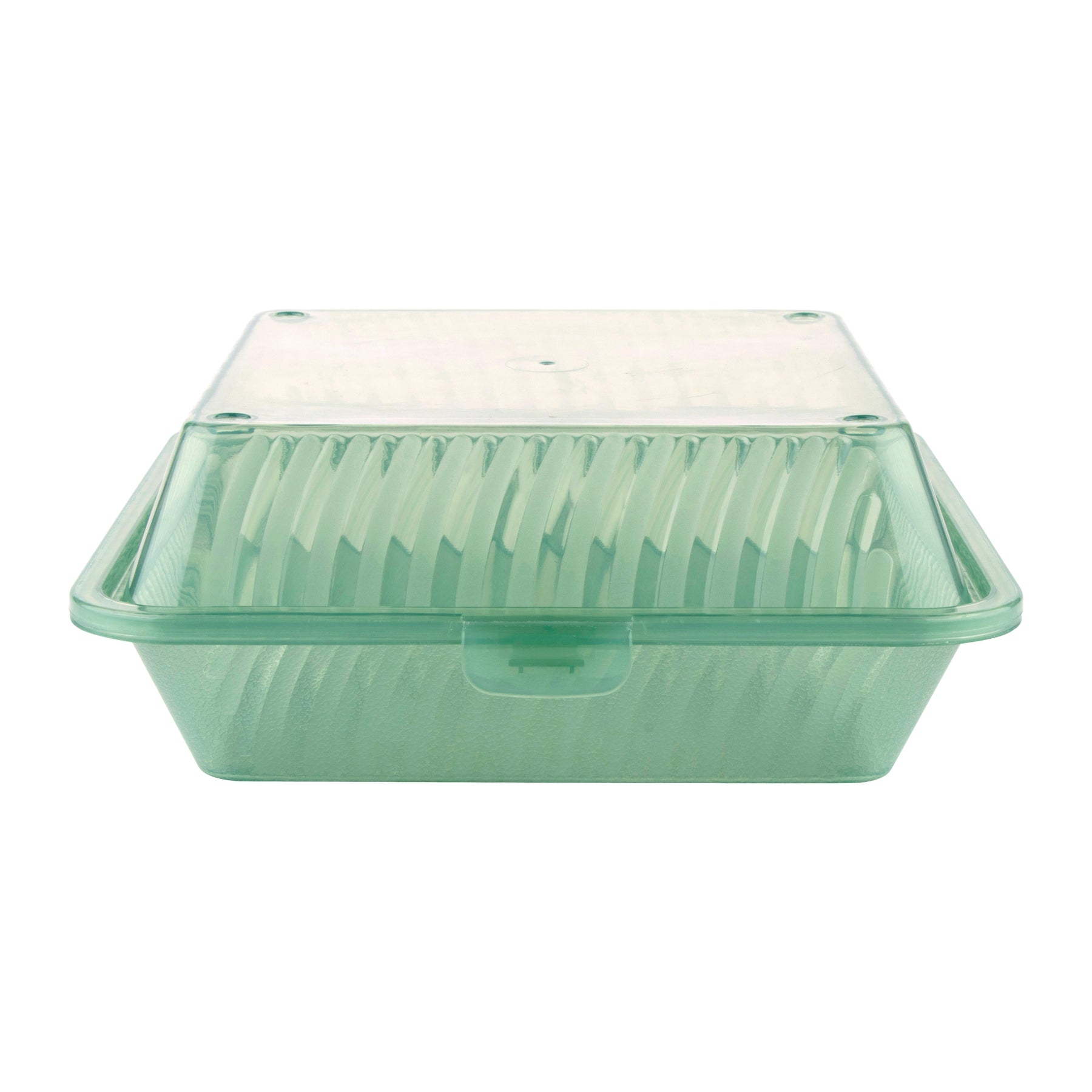 EC-16-JA - 3-Compartment Polypropylene, Jade, Flat Top Food Reusable  Container, 9 L x 9 W x 2 H, G.E.T. Eco-Takeout's - G.E.T