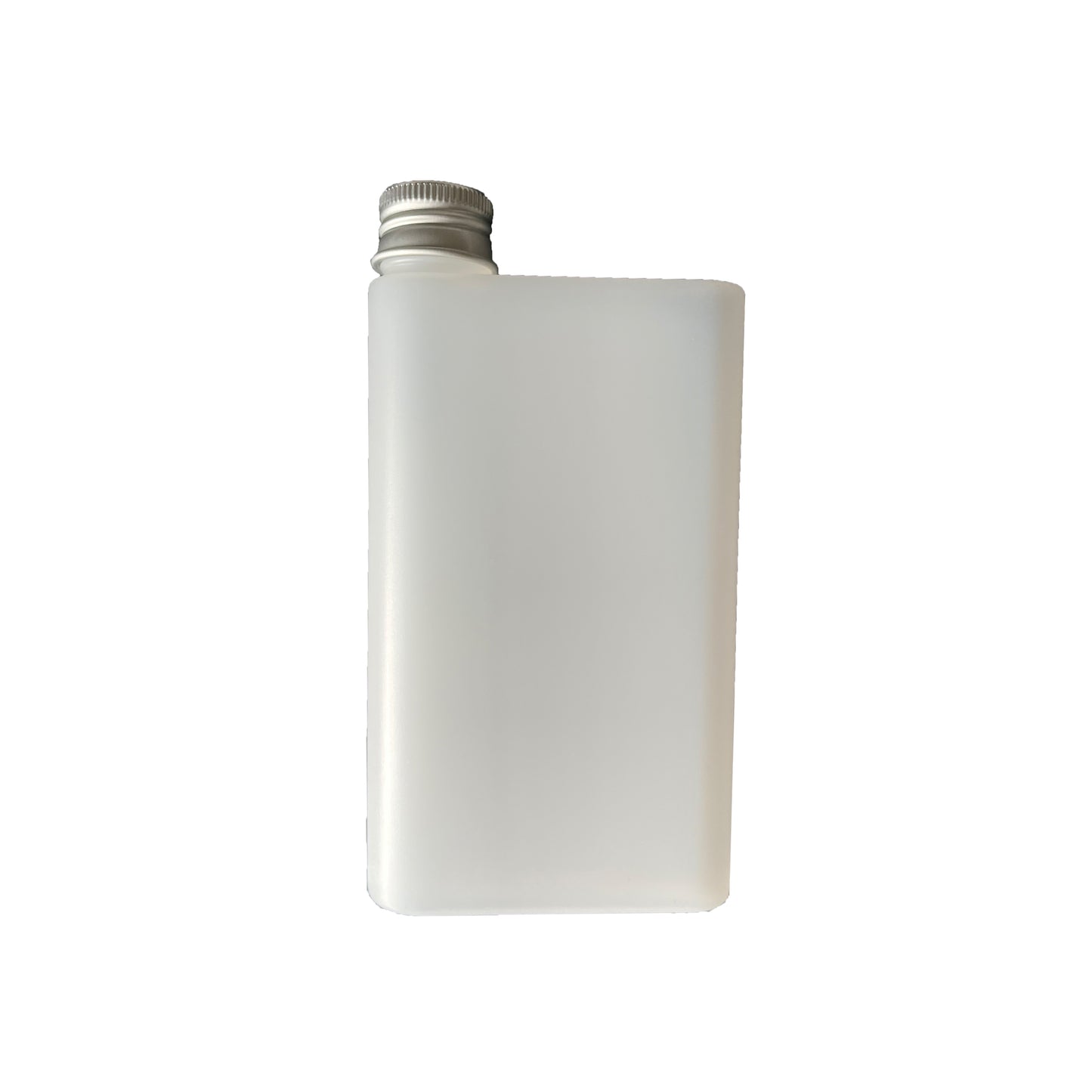 7 oz. Semi-Translucent, HDPE, Flask Bottle with Lid, 3.25" L x 1" W x 5.25" H (6" H with Lid), 96 pieces per Case, G.E.T. Cocktails To-Go