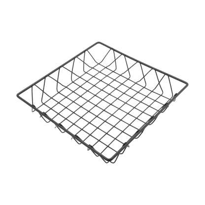 12" Black Square Wire Basket, 2" Deep (fits IR-703B, IR-704B)