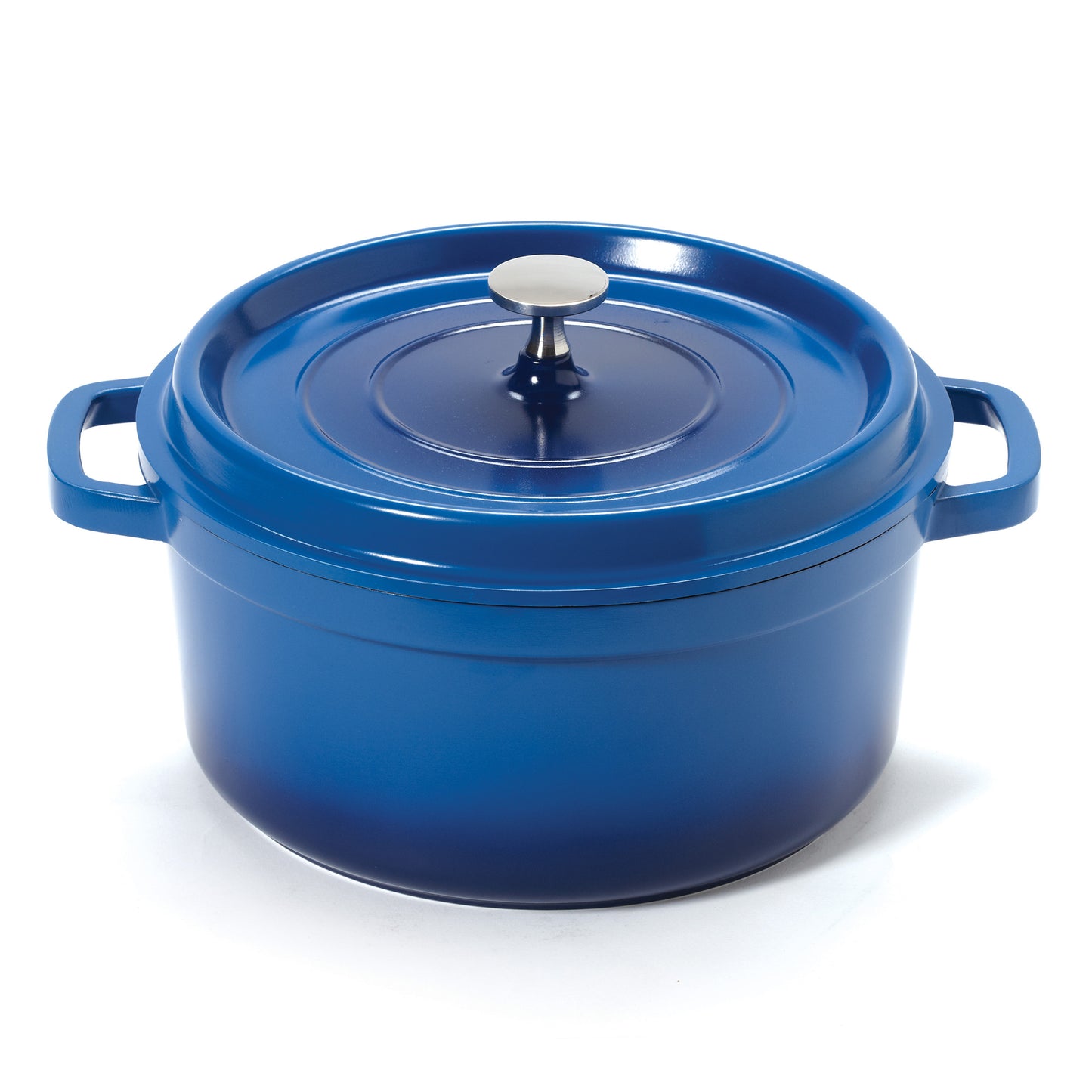 4.5 qt. (5 qt. rim-full), 9.5" Induction Ready Round Dutch Oven w/ Lid, 4.25" deep (Clear Coat)