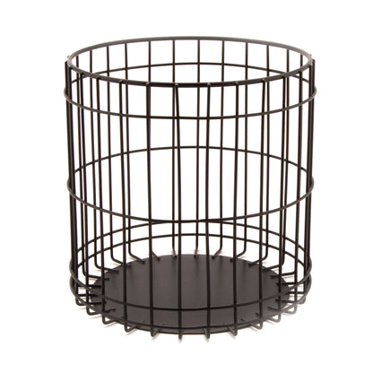 6.5" x 6.37" H, Iron Powder Coated, Gun Metal Grey, Round Basket, G.E.T Breeze Baskets