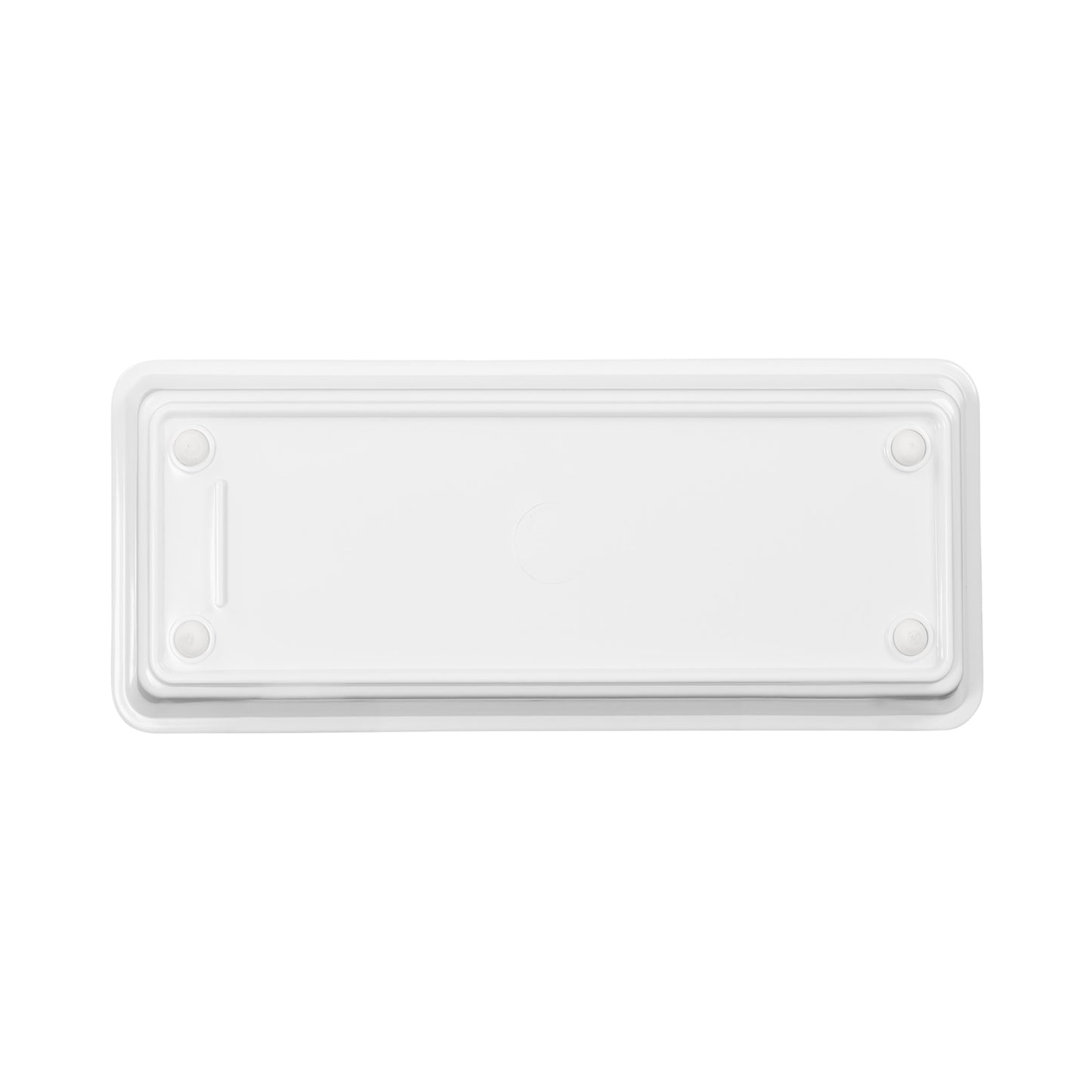 Melamine Rectangular Beaded Edge Tray - White