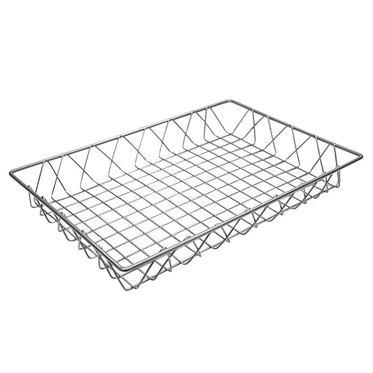 18" x 12" Rectangular Wire Pastry Basket, 2" deep (fits IR-900, IR-902, IR-906, IR-907, IR-951, IR-951T, IR-952T)