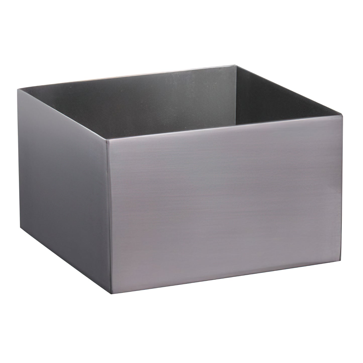 5" Stainless Steel Square Pan w/ Brushed Finish, 3" tall