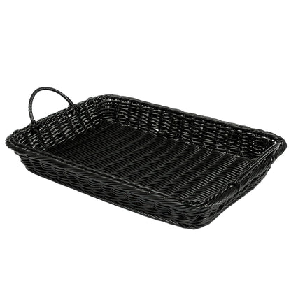 18" x 12.25" Rectangular Basket w/handle, 2.5" Deep