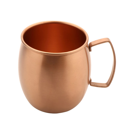 16 oz. Copper-Plated Mug with Brushed Finish, (19 oz. rim-full), 3.25" Top Dia., 4" Tall, G.E.T. Copper Drinkware