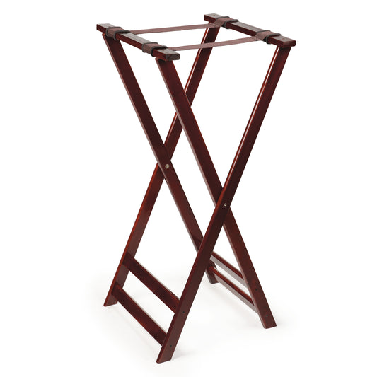 Mahogany Tray Stand, 38" Tall